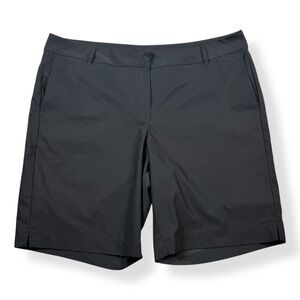 Three Sixty Six Golf Shorts Womens 12 Black Moisture Wicking Pockets Stretch